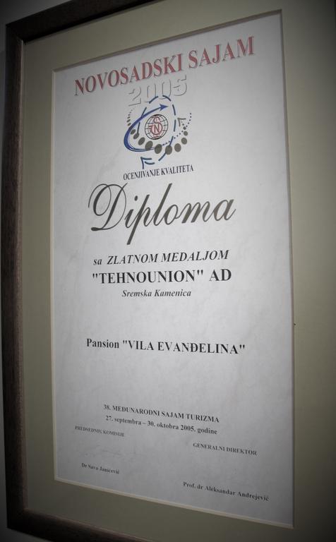 B&B Villa Evandjelina Sremska Kamenica Dış mekan fotoğraf